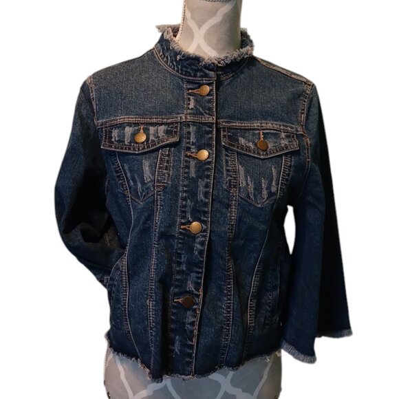 NEW! Rachel Roy Denim Jean Jacket (4945 - Picture 2 of 9